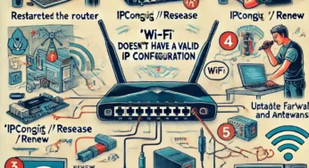 Wi-Fi Doesn’t Have a Valid IP Configuration 에러 조치방법 – 해결 가이드